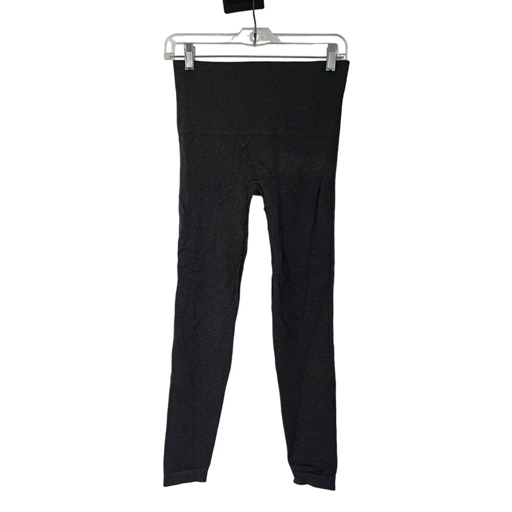 Spanx Look at Me Now Seamless Leggings Dark Heathered Gray FL3515 Large L